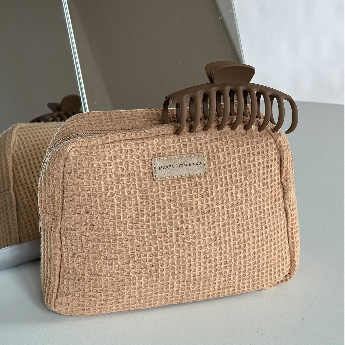 Beige Waffle Bag